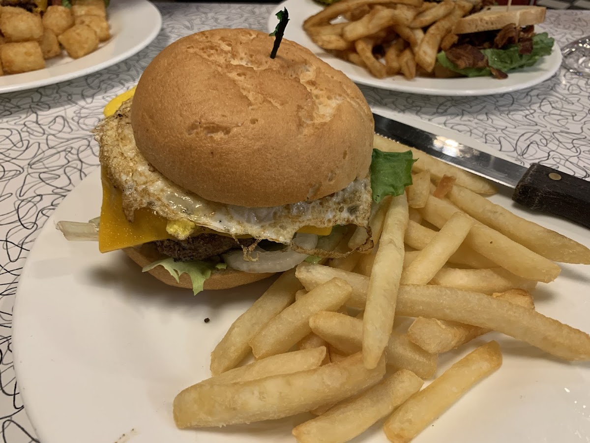 Humpty Dumpty with gluten free bun and gf fries