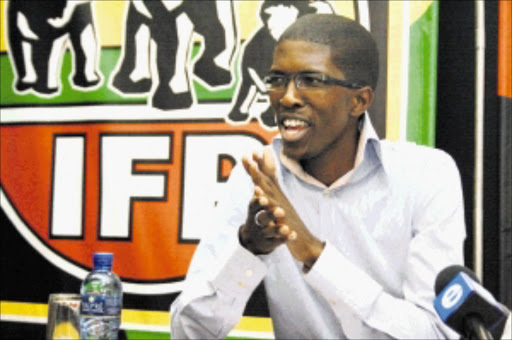 TALKING TOUGH: IFP Youth Brigade national chairman Mkhuleko Hlengwa has called for an end to the nationalisation debate. PHOTO: THULI DLAMINI