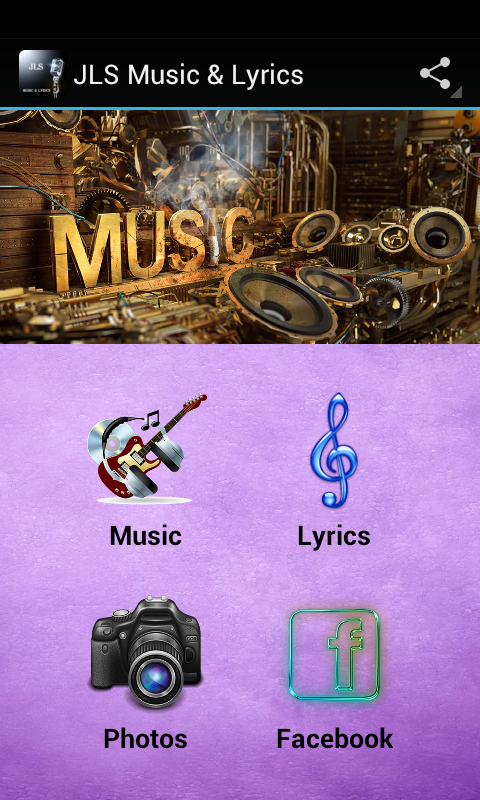 Android application JLS Music &amp; Lyrics screenshort