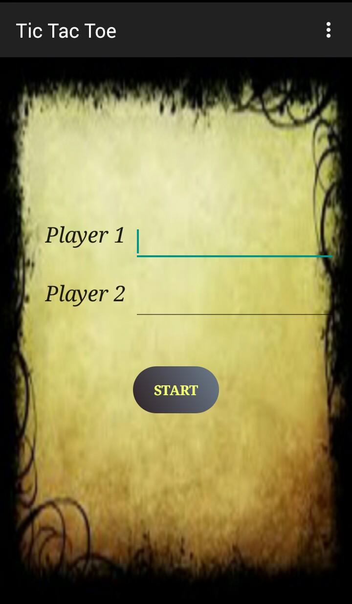 Android application Tic Tac Toe screenshort
