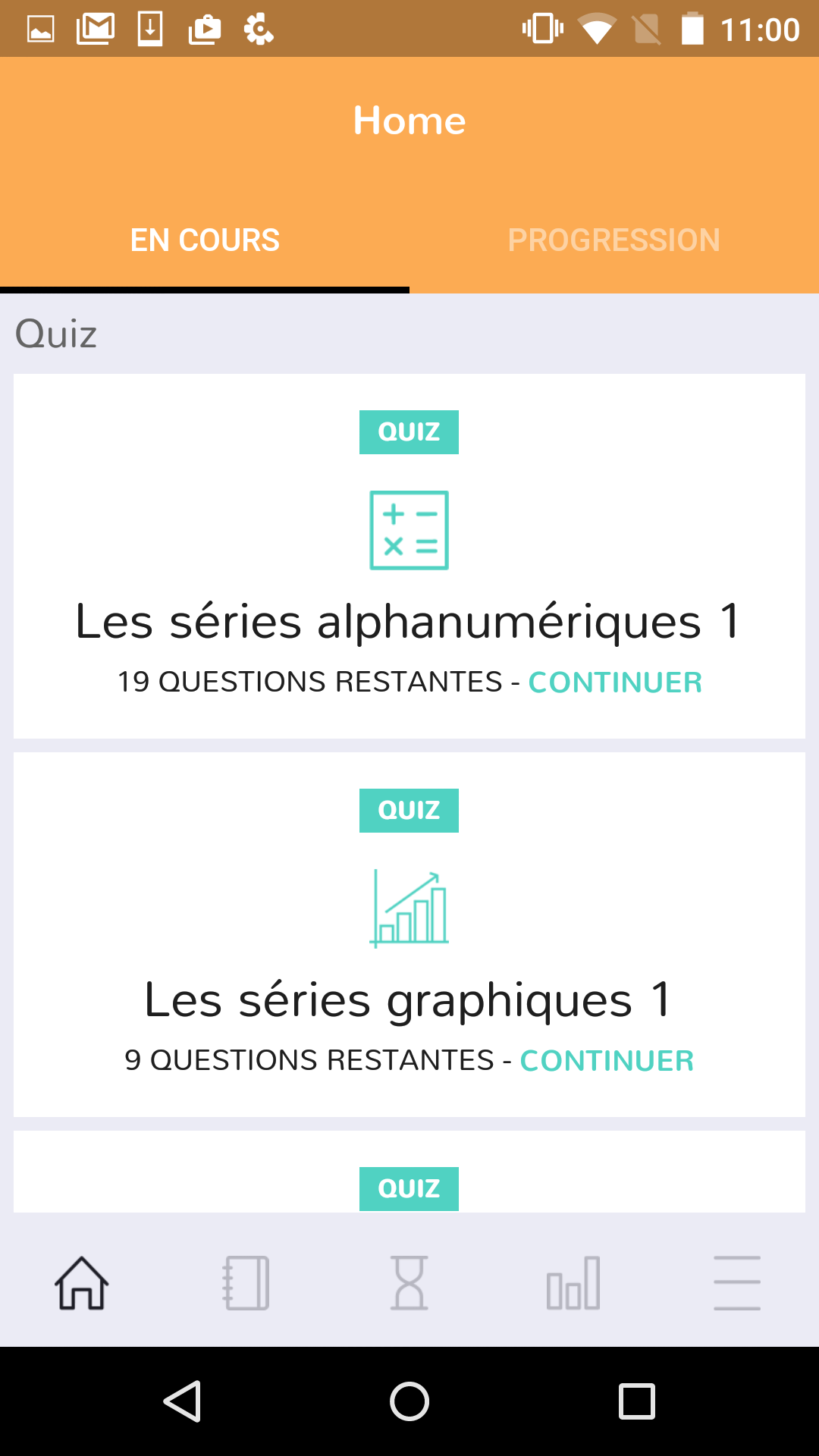 Android application Tests de logique - QCM, Quiz screenshort