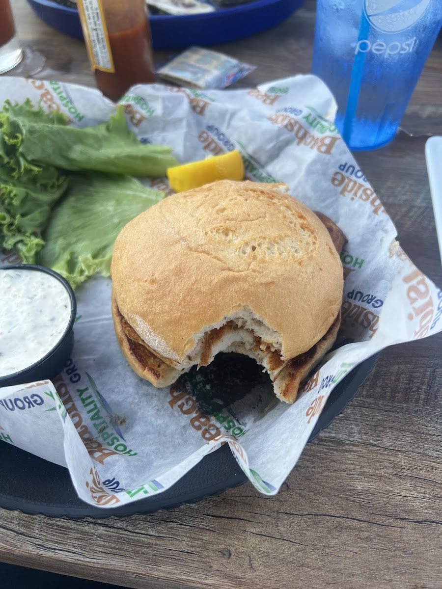 Grilled Mahi on Udi's bun