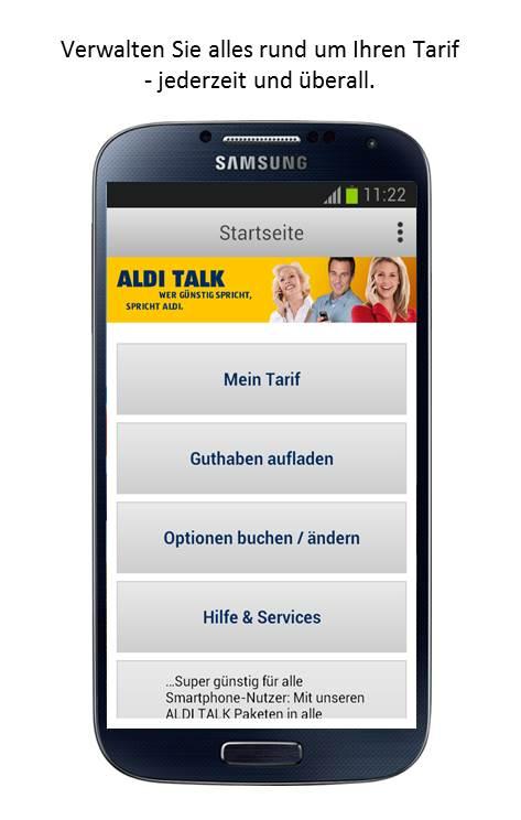 Android application ALDI TALK screenshort