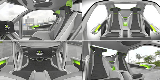 The interior is designed to be simple, comfortable and connected