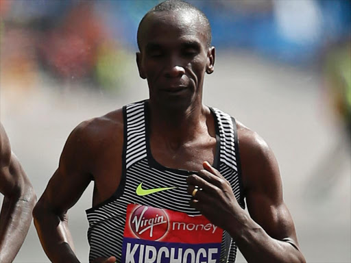 Kenya’s Eliud Kipchoge in action during the 2016 Virgin Money London Marathon race on April 24. /REUTERS