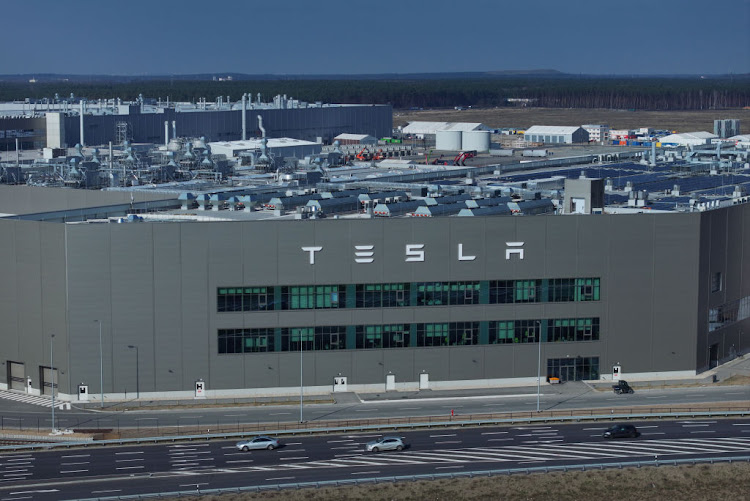 The Tesla electric vehicle factory has been closed since March 5 after a fire at a nearby power pylon, which police are investigating as an arson attack.