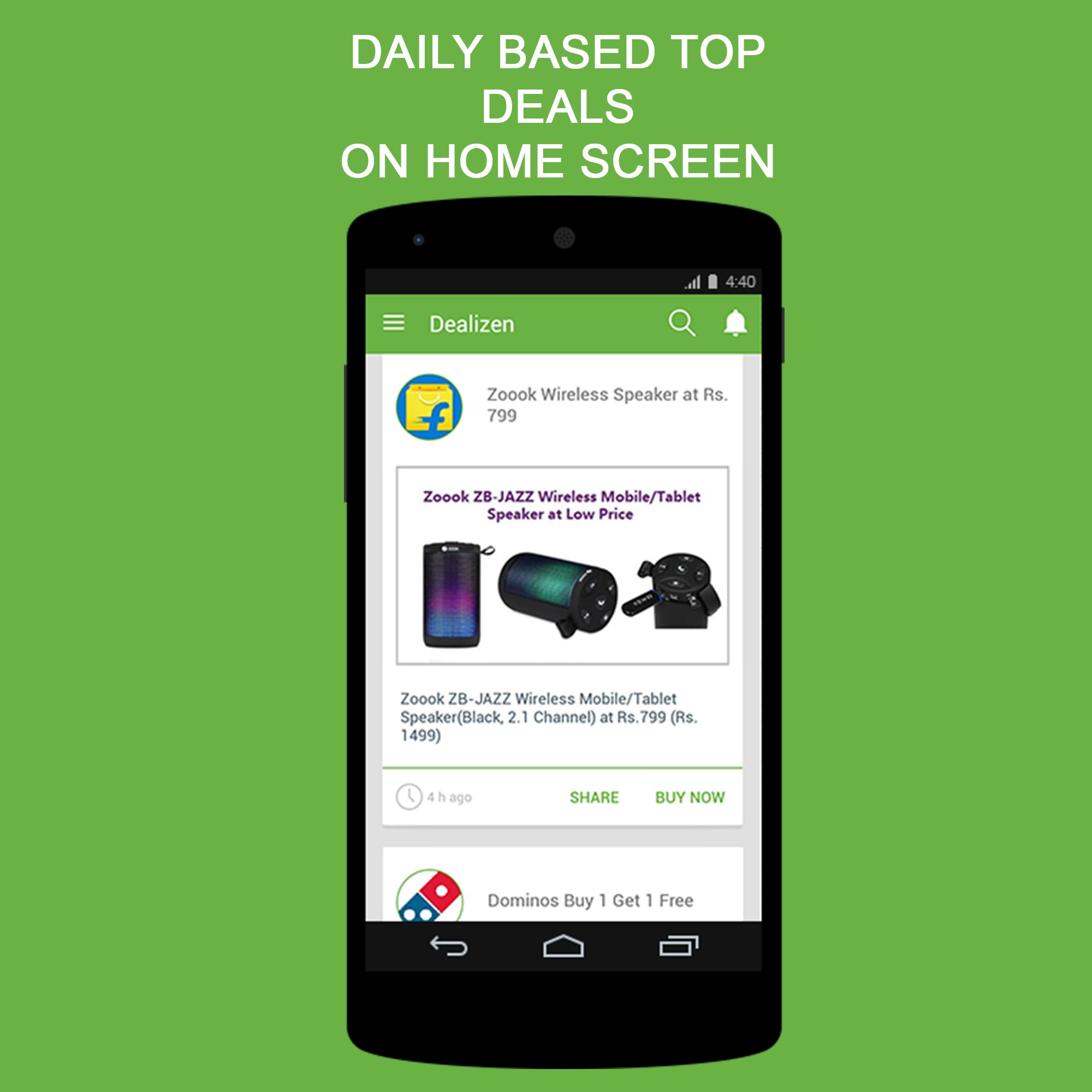 Android application Dealizen - Offers &amp; Deals screenshort