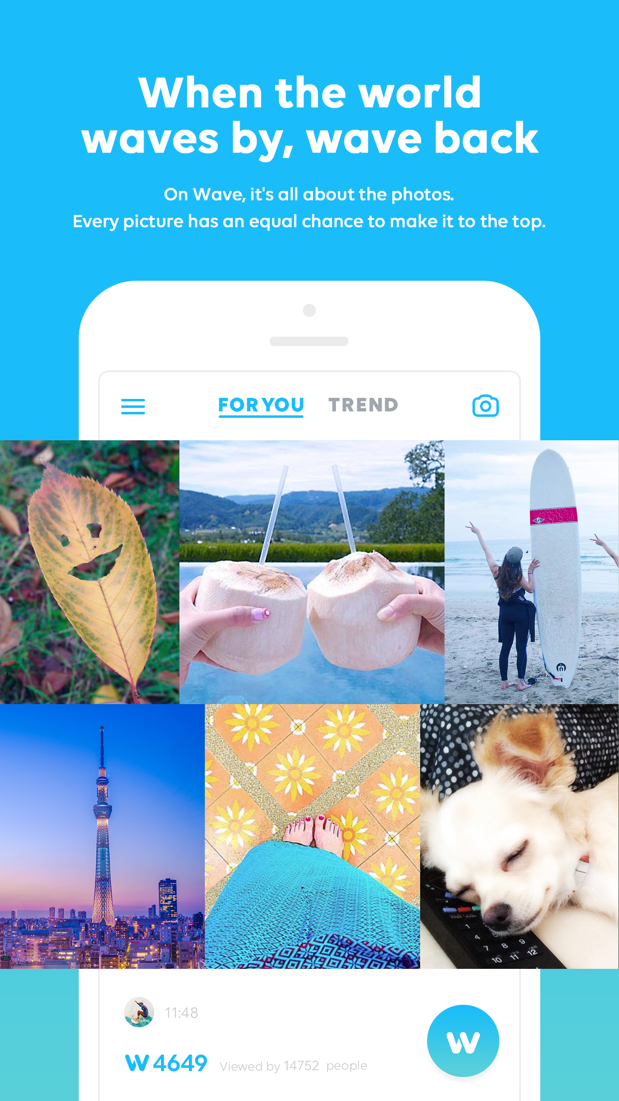 Android application Wave—User-Fueled Photo Sharing screenshort