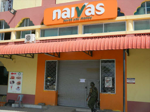 I WANT MY SHARE: The Naivas Supermarket in Garissa town on April 12, 2015