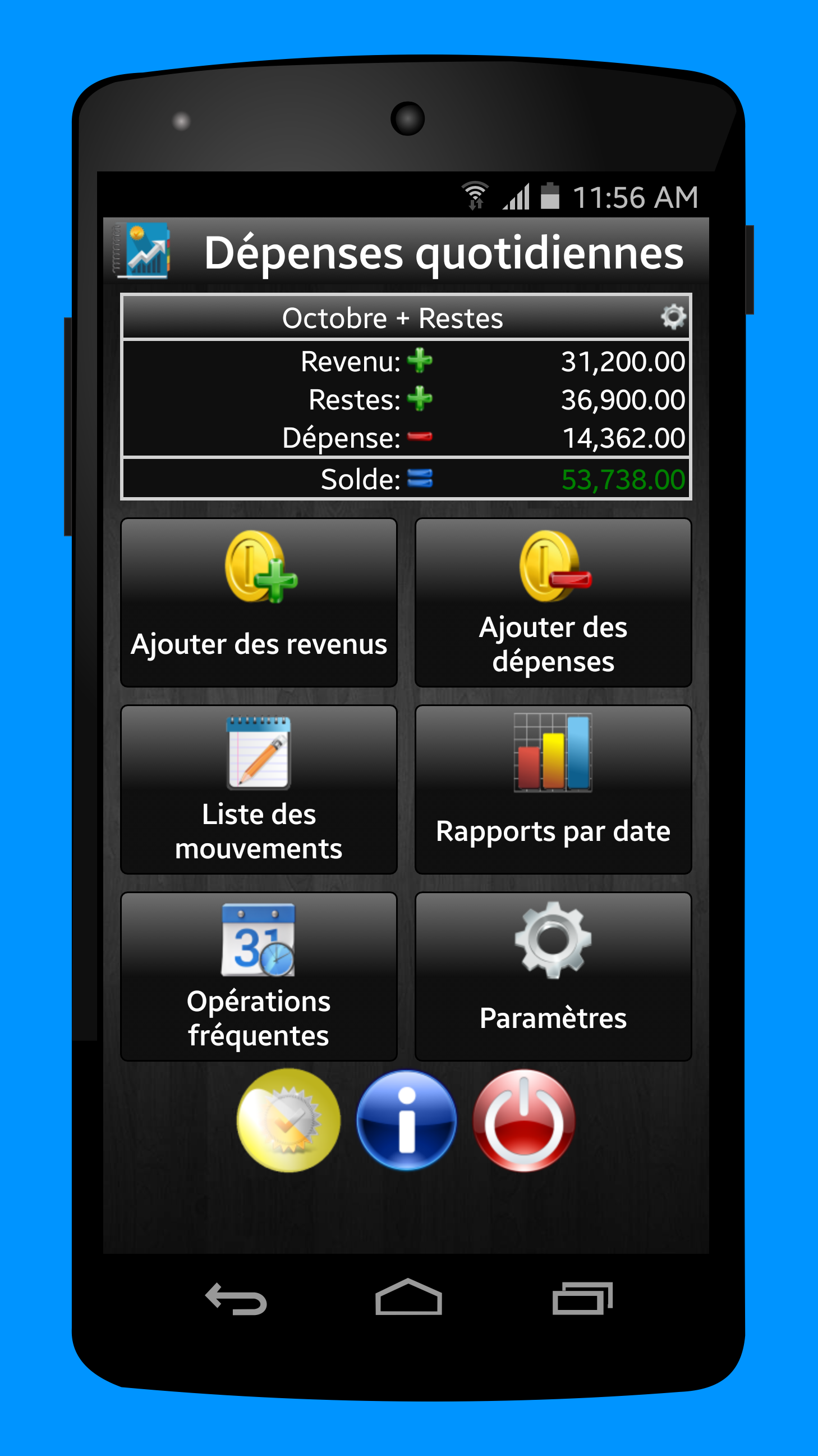 Android application Daily Expenses 2 screenshort