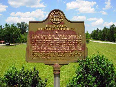 When Bethesda Baptist Church was organized in 1785, it was known as Whatley´s Mill Church, and was in Wilkes County before it was added to Greene in 1802. When the present building was erected in...