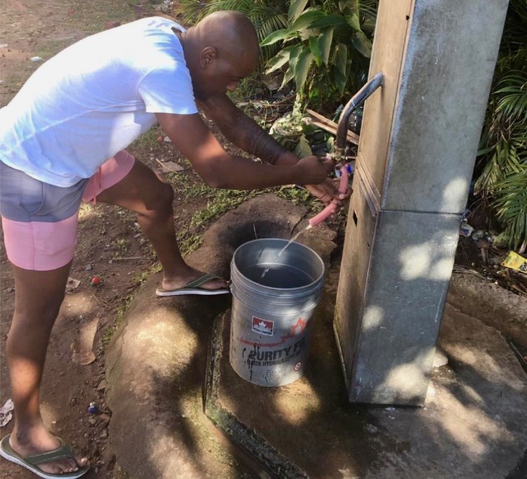 In outlying rural communities like Gamalakhe, near Margate, communal taps often run dry.