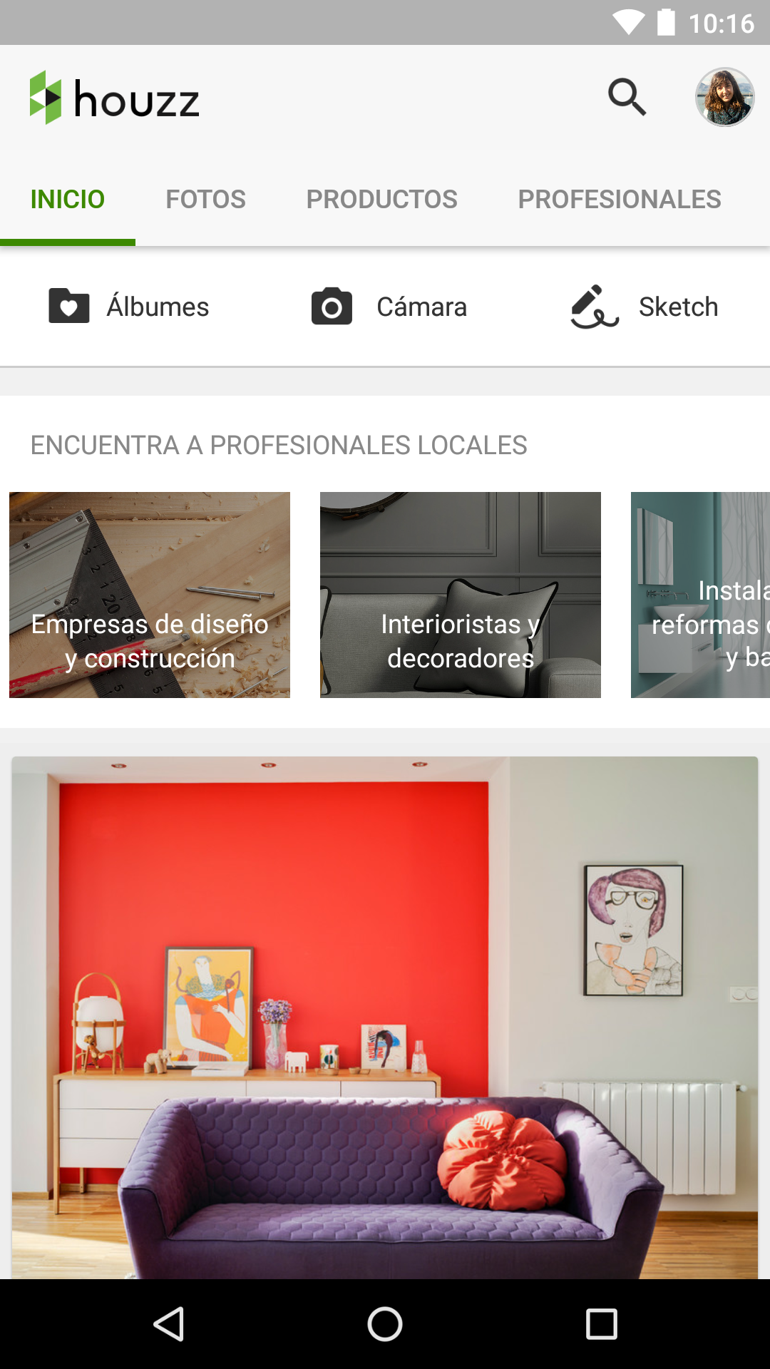 Android application Houzz - Home Design & Remodel screenshort