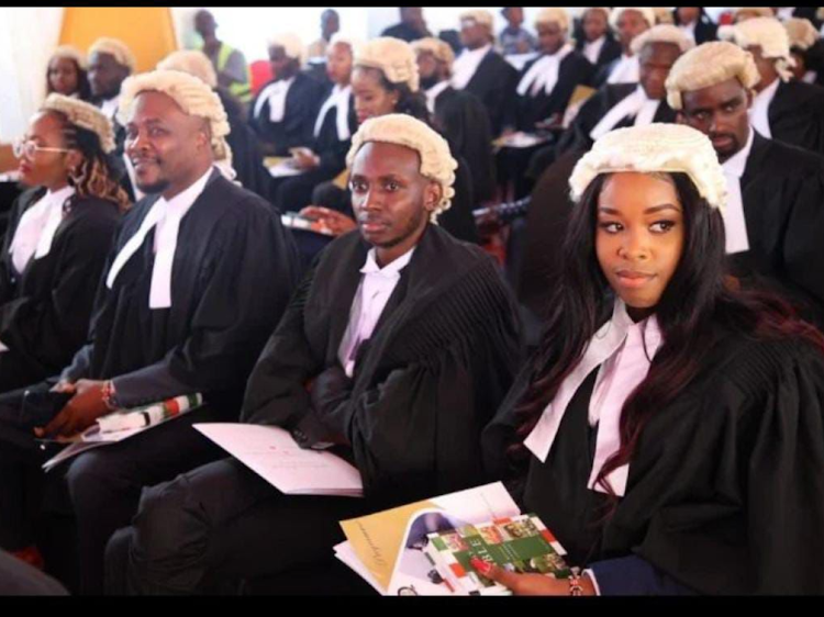 Sylvia Esther Gitau, who was among the new advocates admitted to the bar last Friday by the chief justice of the republic Martha Koome
