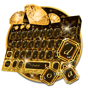 Download Gold Diamond Keyboard Theme For PC Windows and Mac