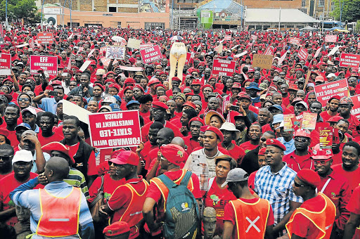 Economic Freedom Fighters spends more money on rallies, while the ANC and DA spend more on salaries