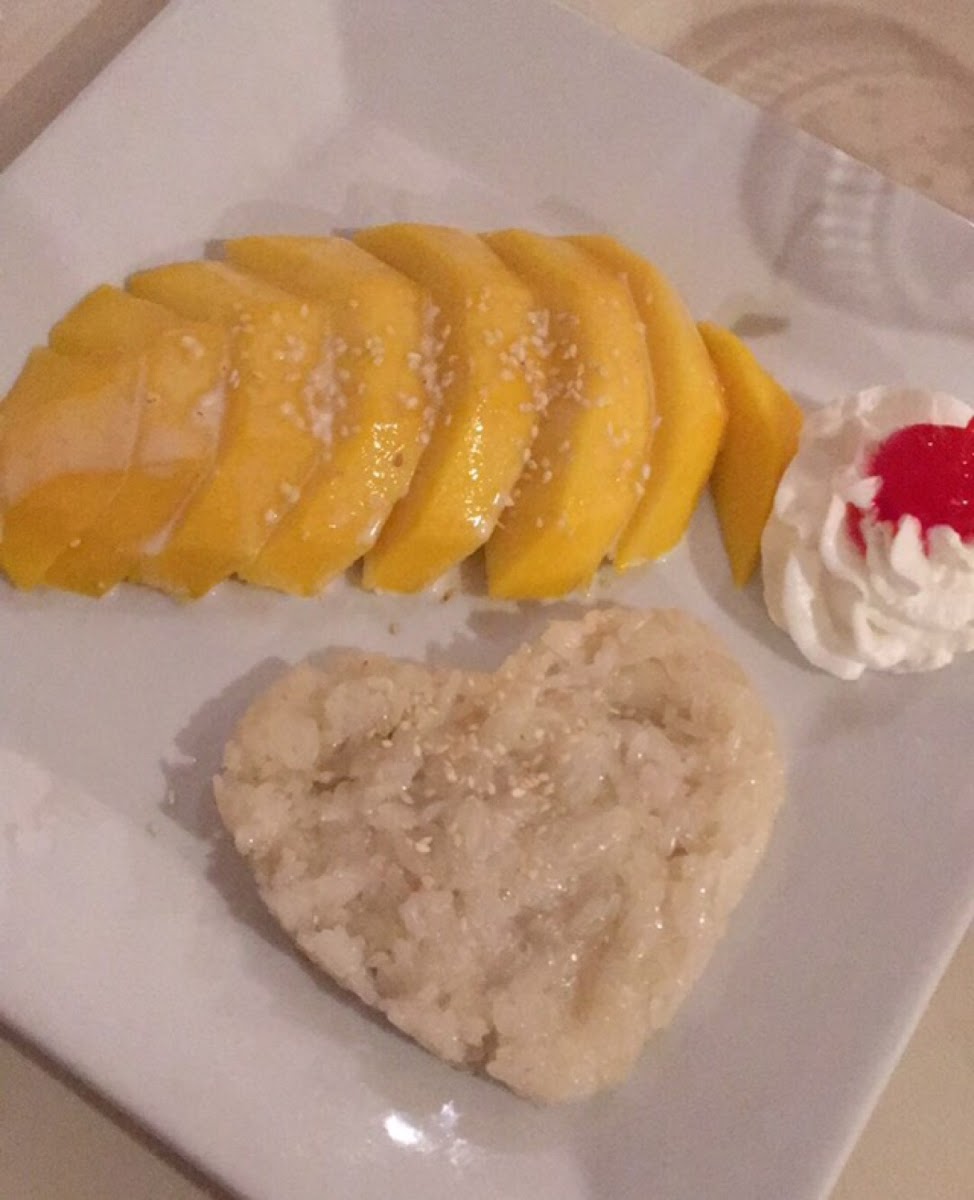 Mango with sticky rice is the best dessert, if your vegan ask if they use coconut milk or not!