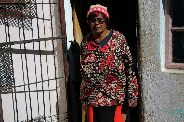 Khetija Reynders has been living in her house in Univille for more than 28 years. She first noticed shacks in the area around 2017.