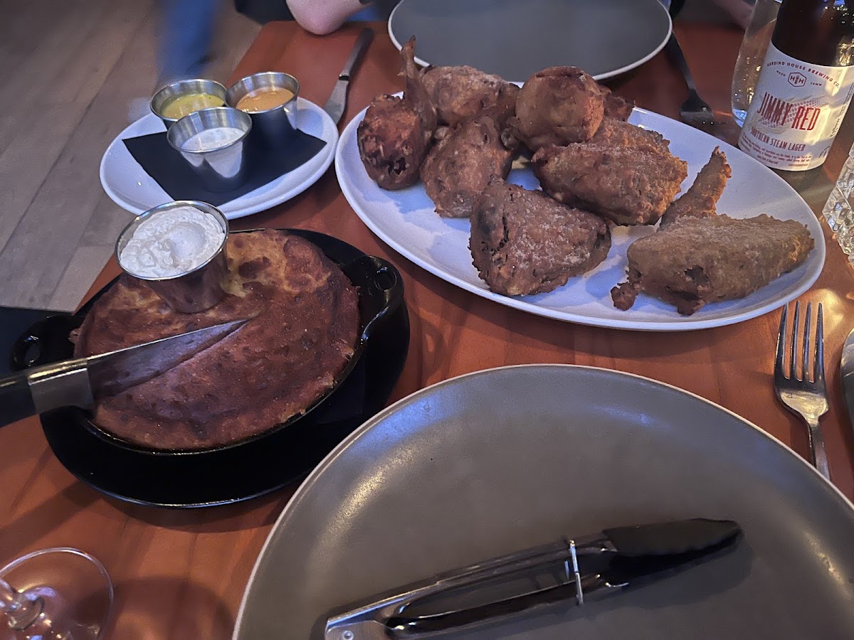 Fried chicken and cornbread!