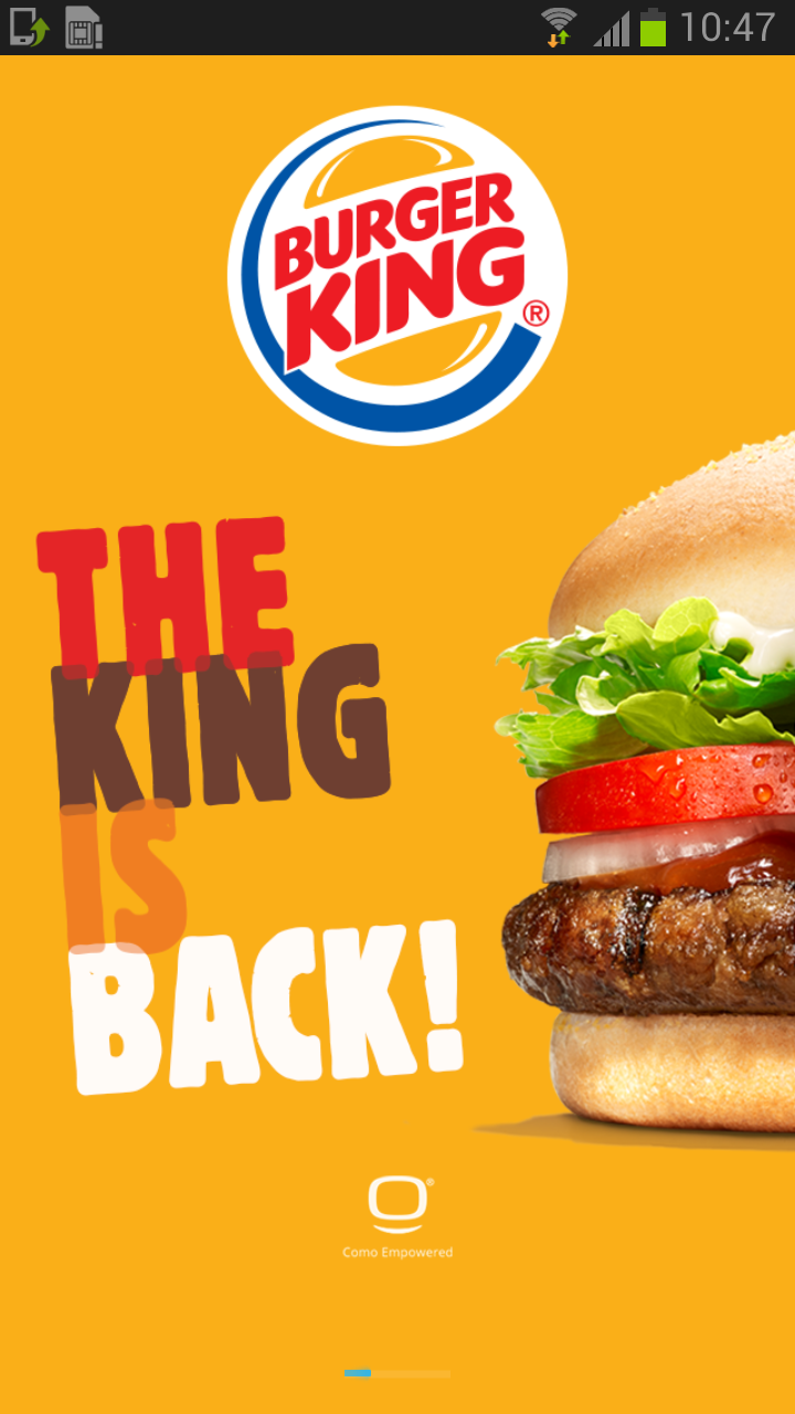 Android application Burger King Israel screenshort