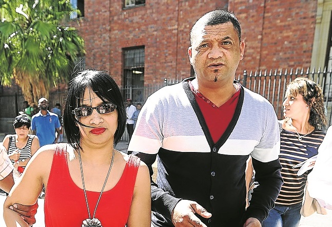 Zephany Nurse's biological parents, Celeste and Morne, after being reunited with their daughter in 2015.