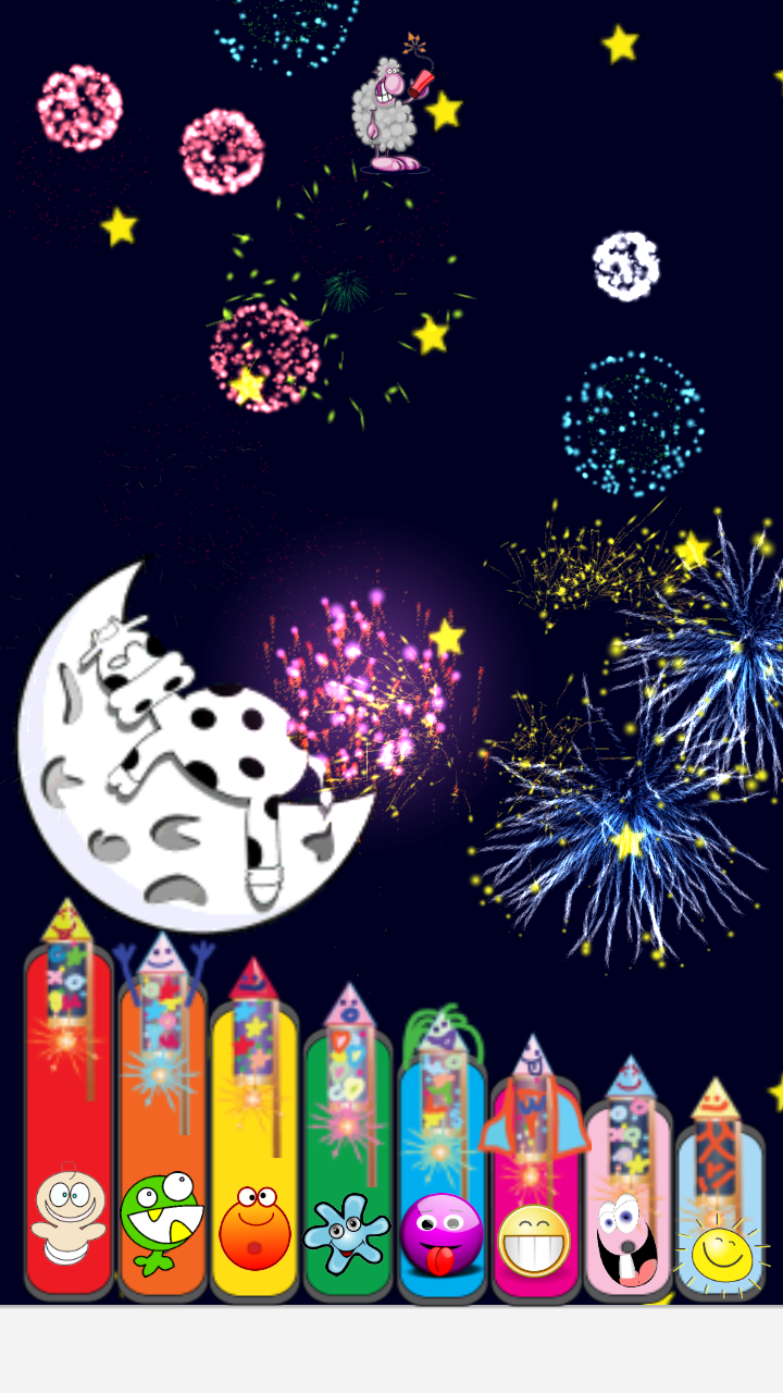 Android application Funny Fireworks Xylophone screenshort