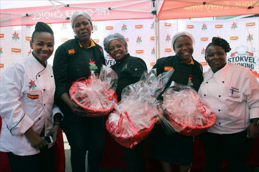 BEST DISH: Winners S’nakho Stokvel, from Mthatha, impressed the judges with their ‘out-of - the - box ’ cooking skills Picture: SIBONGILE NGALWA