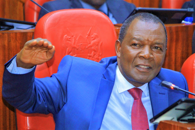 Treasury cabinet secretary Njuguna Ndungú answers questions when he appeared before the finance and National planning committee in parliament on November.7th.2023