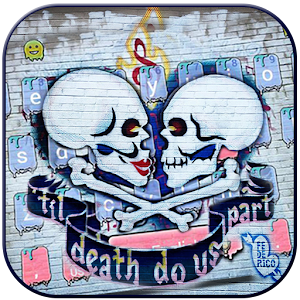 Download Graffiti Skull Keyboard theme Death Skull For PC Windows and Mac
