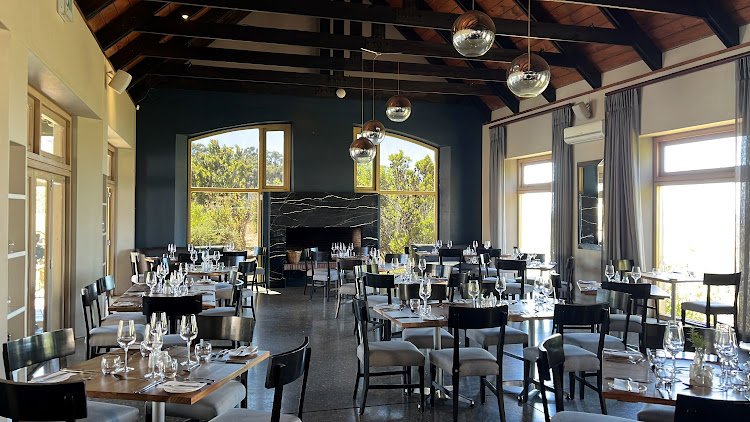 Cassia restaurant interior at Nitida wine farm