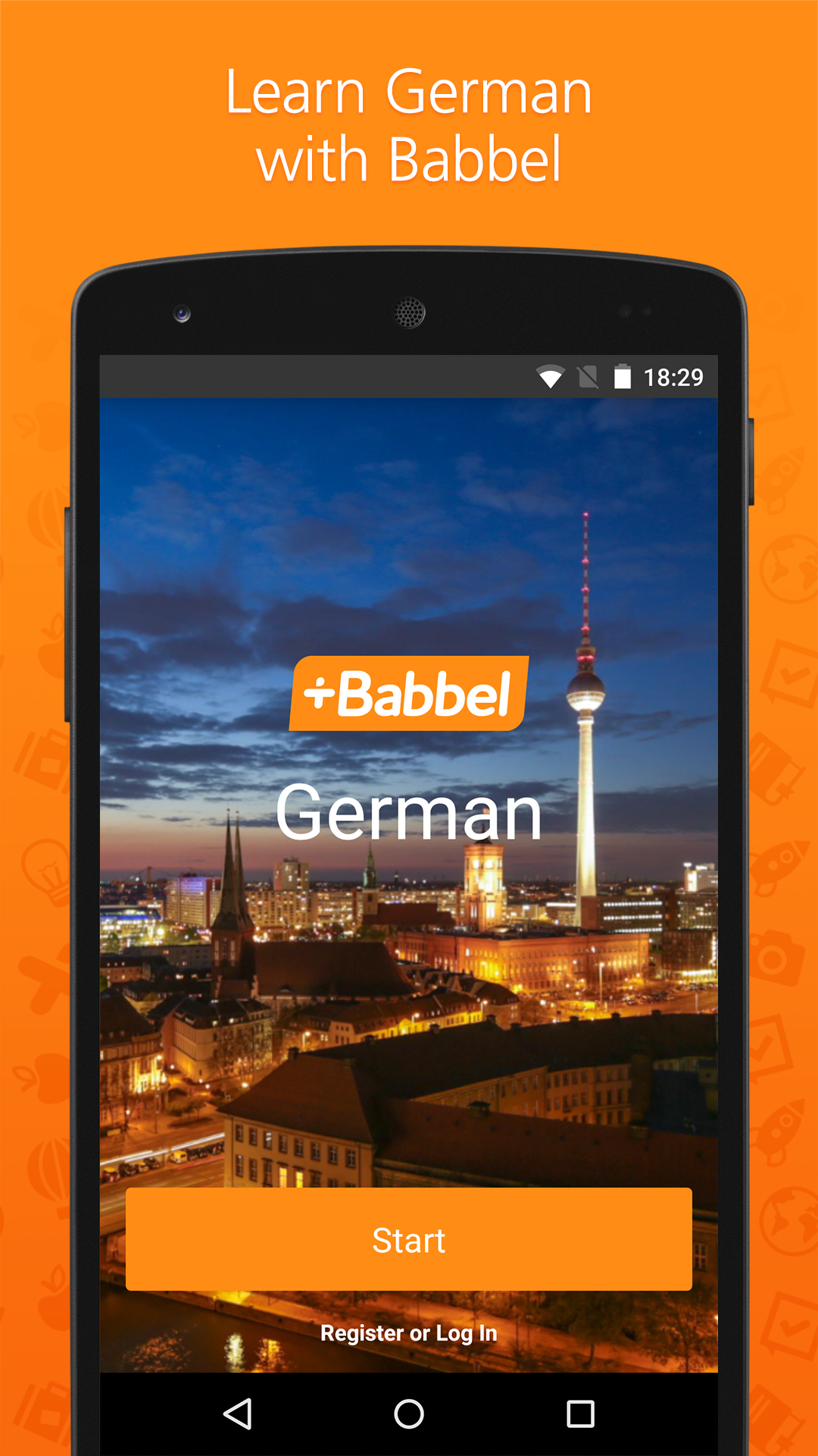 Android application Learn German with Babbel screenshort