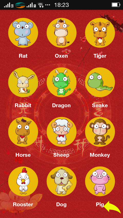Android application Chinese Horoscope Forecast screenshort