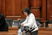 National director of public prosecutions candidate Shamila Batohi after her interview at the Union Buildings in Pretoria. 