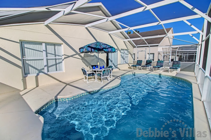 Large private pool at this Hampton Lakes villa in Davenport