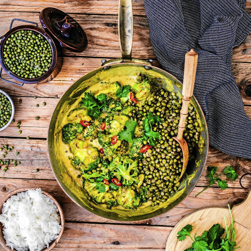 Indigenous foods like mung beans make delicious meals.