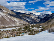 A view over Vail village in Colorado, a US winter wonderland on steroids.