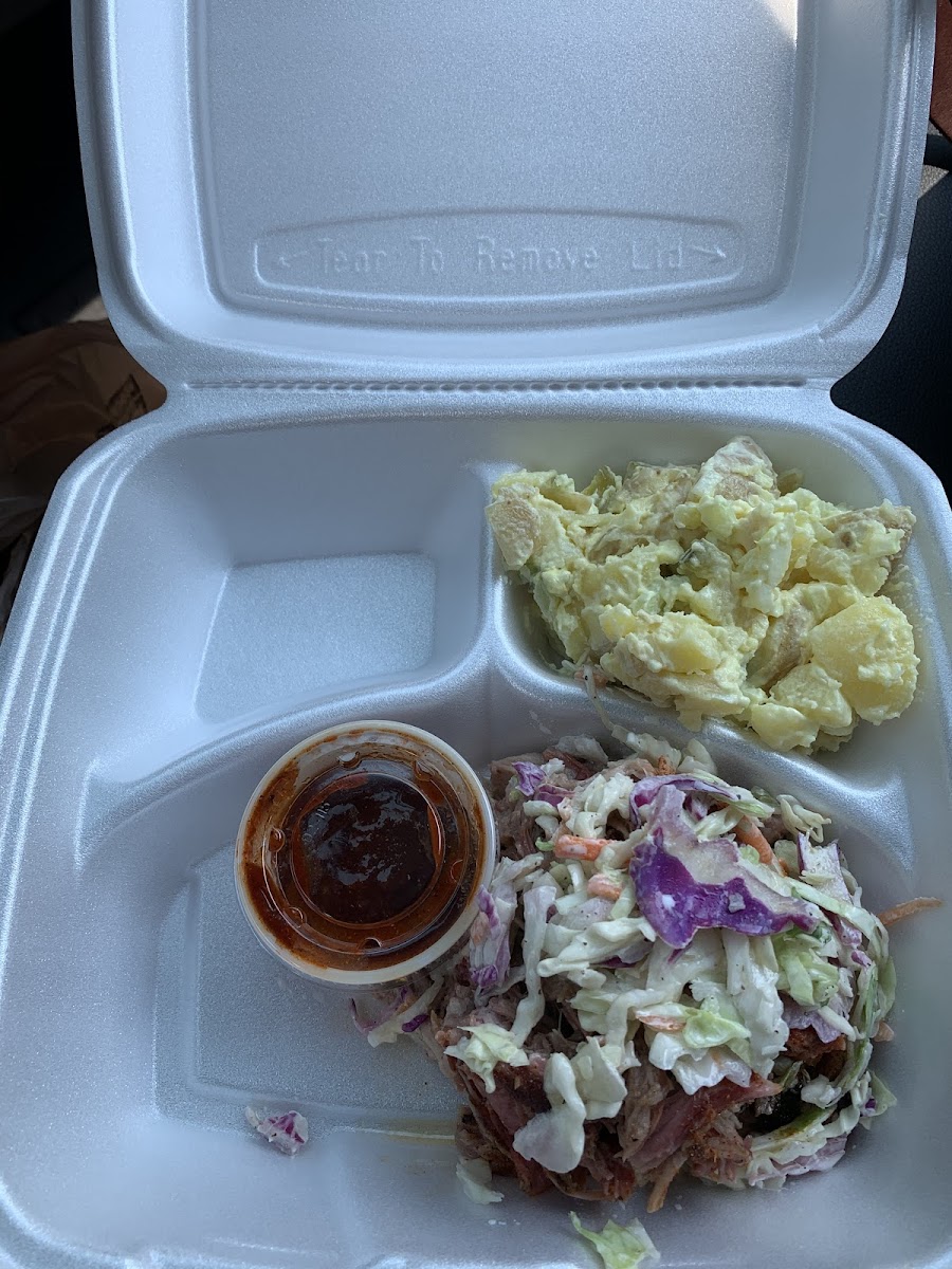 Cole slaw on your bbq optional!