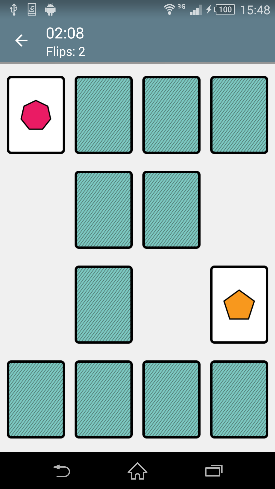 Android application Concentration (Matching Pairs) screenshort