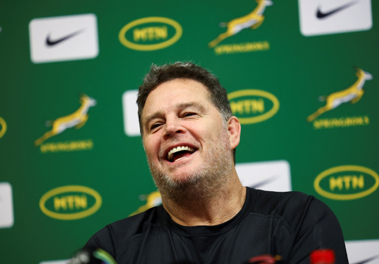 Springbok head coach Rassie Erasmus at a media conference in Cape Town, March 12 2024. Picture: REUTERS/Esa Alexander