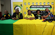 The newly elected ANC KwaZulu Natal leadership are, from left, treasurer Ntuthuko Mahlaba, deputy secretary Sipho Hlomuka, secretary-general Bheki Mtolo, deputy chairperson Nomagugu Simelane and chairperson Siboniso Duma.