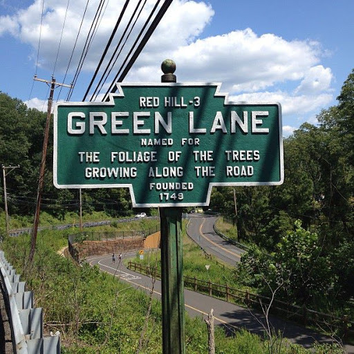 A 2013 roadside find in rural Pennsylvania that required a walk back along a shoulderless road to get a picture. The text is ... minimalist in several respects: Green LaneNamed for the foliage of...