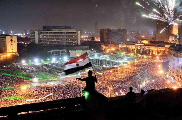Infrastructural changes around Tahrir Square reflect Egyptian politics