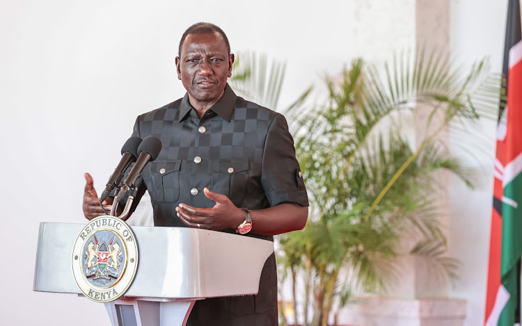 President William Ruto during a meeting with officials from Facebook's mother company Meta and Kenyan content creators at State House, Nairobi on March 18, 2024.