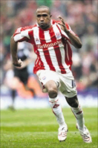 SCORER: Richardo Fuller netted a penalty for Stoke City. Cicra 2008. Pic. Unknown.