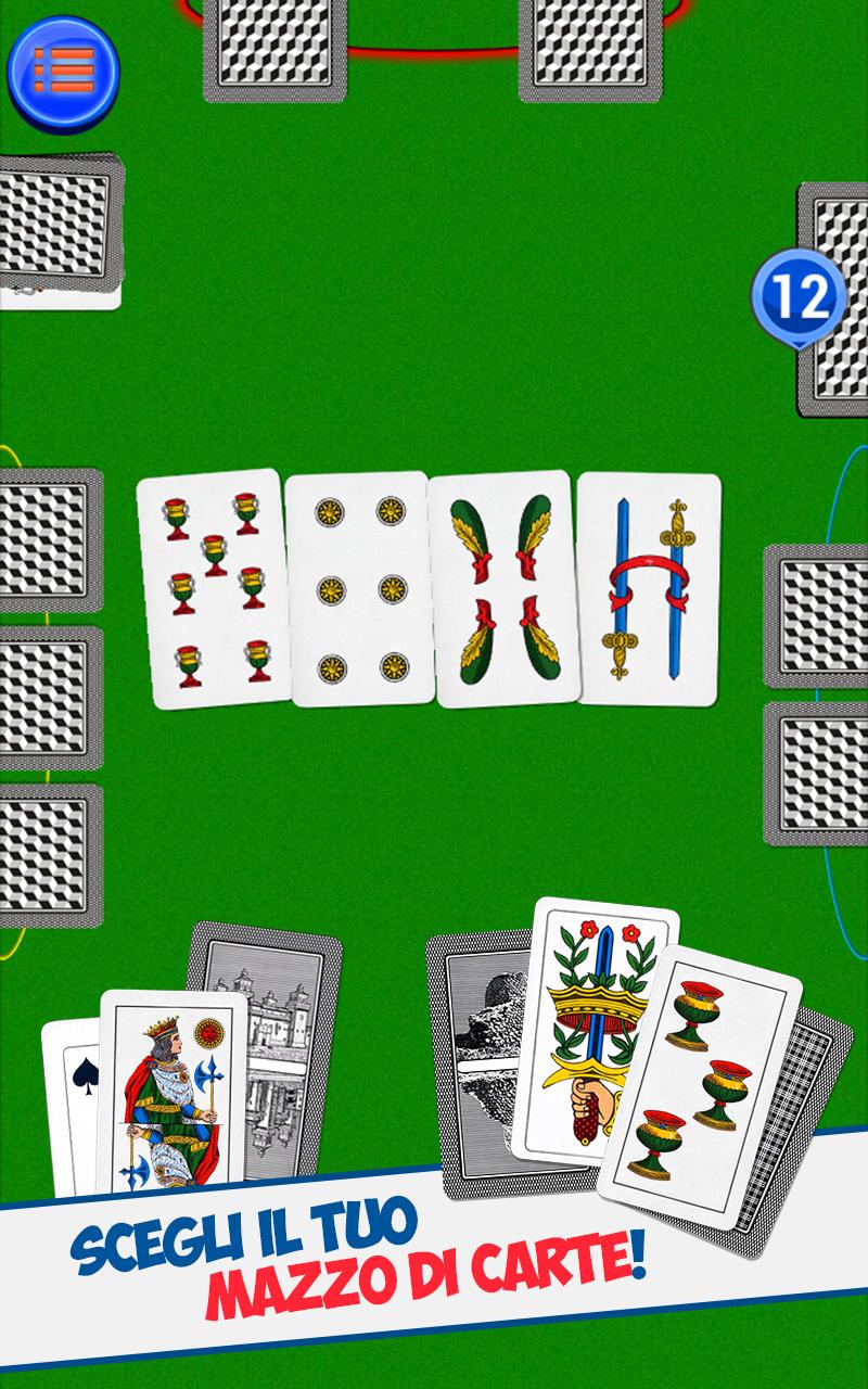 Android application Scopa - Italian Card Game screenshort
