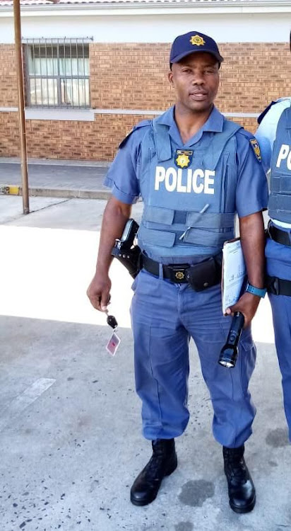 A suspect appeared in court on Tuesday in connection with the murders of Sgt Mnakwazo Mdoko (pictured), 46, and Constable Mninawa Breakfast, 28.