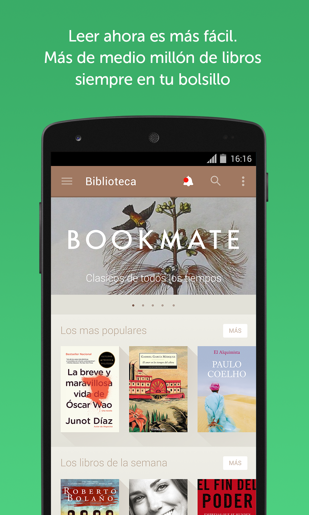 Android application Bookmate: Read Books & Listen to Audiobooks screenshort