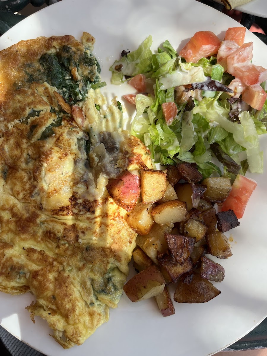 Vegetable omelette celiac safe