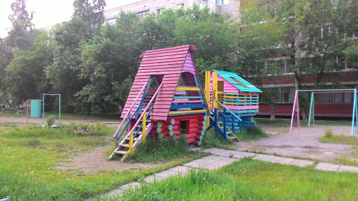 Деревянная Детская Игровая Площадка