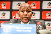 Kaizer Motaung during the PSL Chairman Press Conference at Emperors Palace, Convention Centre on September 20, 2018 in Johannesburg, South Africa. 